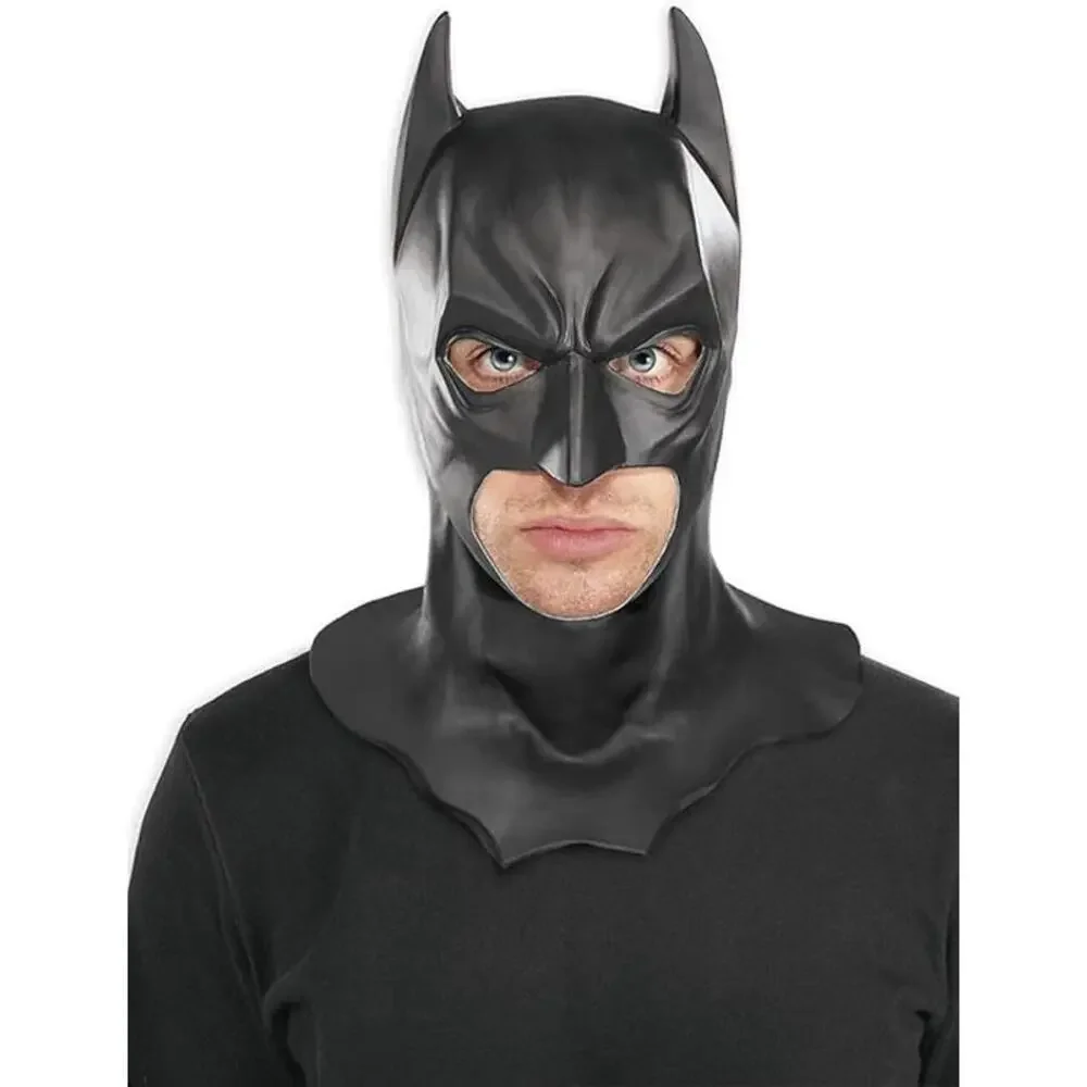 Batman Mask Adult Full Head Black Latex The Dark Knight Halloween Cosplay